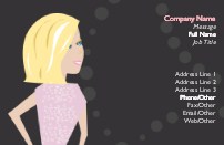 Blonde Ambition Recycled Business Cards