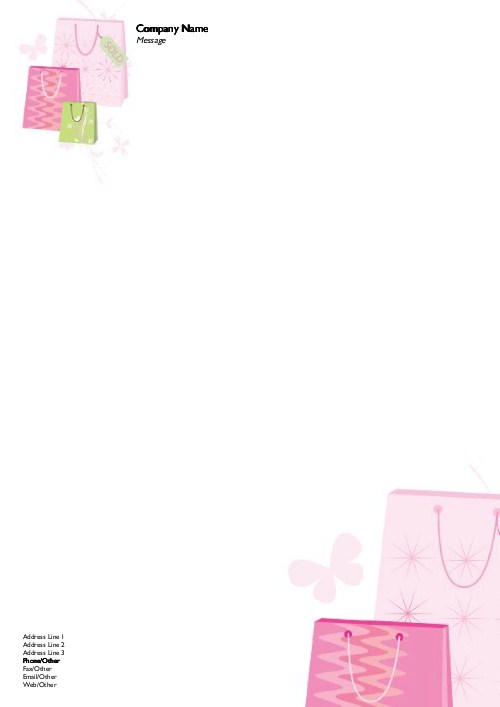 Fab Bags A4 Letterhead