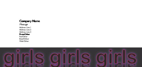 Fairer Gender Full Colour Compliment Slips