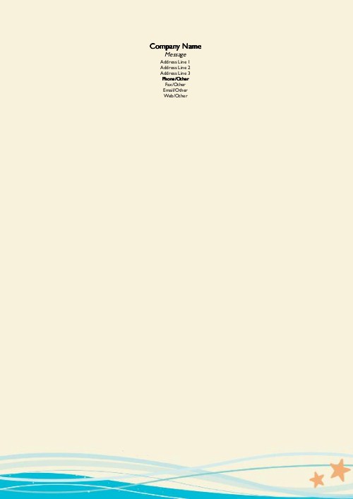 Ocean Liner A4 Letterhead