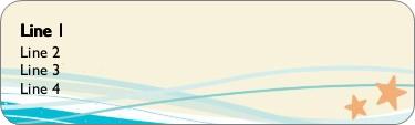 Ocean Liner Return Address Labels