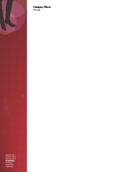 Stepping Out A4 Letterhead