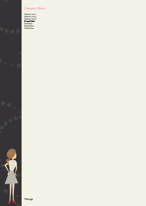 Brunette is Best A4 Letterhead