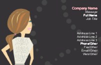 Brunette is Best Recycled Business Cards