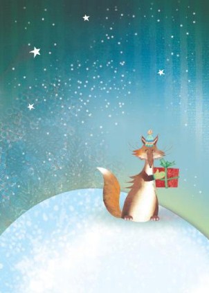 On the Sly Vertical Christmas Cards