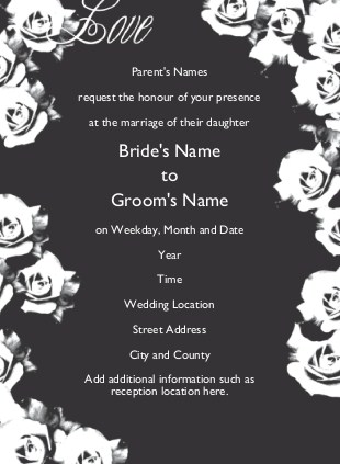 Rosy Future Wedding Invitations
