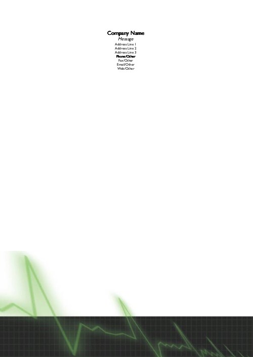 Screen Saver A4 Letterhead