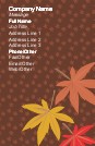 Fall Changes Everything Full Colour Business Cards