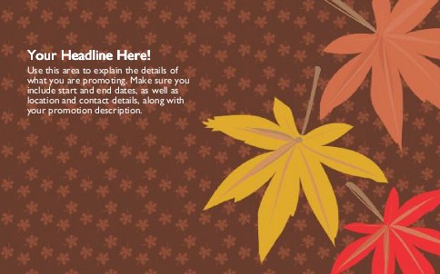Fall Changes Everything Full Colour Oversized Postcards