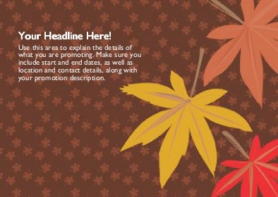 Fall Changes Everything Full Colour Standard Sized Postcards