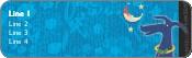 Mooning for Christmas Return Address Labels