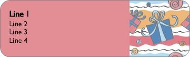 Waves of Gifts Return Address Labels