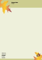Autumn Burst A4 Letterhead