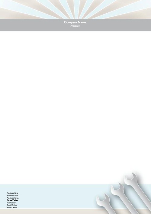 Engine Architect A4 Letterhead