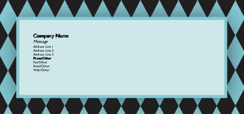 Harlequin Full Colour Compliment Slips