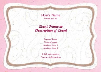 Love's Sweet Blush Postcard Invitation-Standard