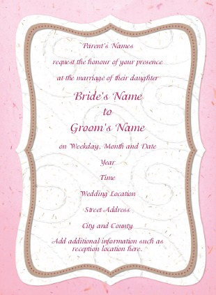 Love's Sweet Blush Wedding Invitations
