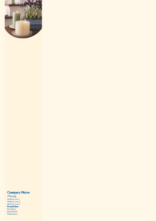 Cottage Table A4 Letterhead