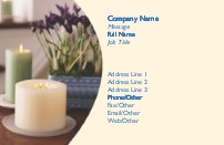 Cottage Table Recycled Business Cards