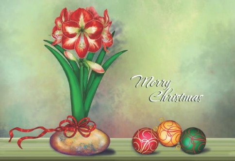 Festive Flora Personalised Christmas Cards