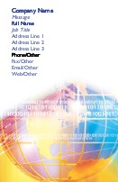 Global Power Full Colour Magnetic Business Cards