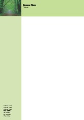 Green Forest A4 Letterhead