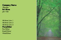 Green Forest Full Colour Magnetic Business Cards