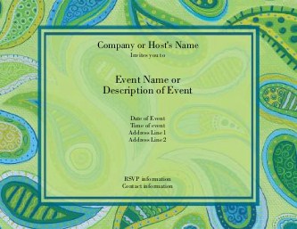 Paisley Poise Hen Night Invitations
