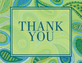 Paisley Poise Wedding Thank You Cards