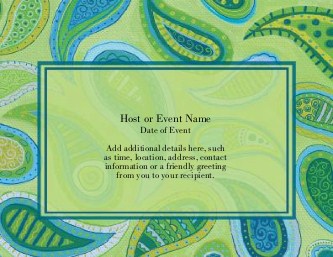 Paisley Poise Large Save the Date Magnets