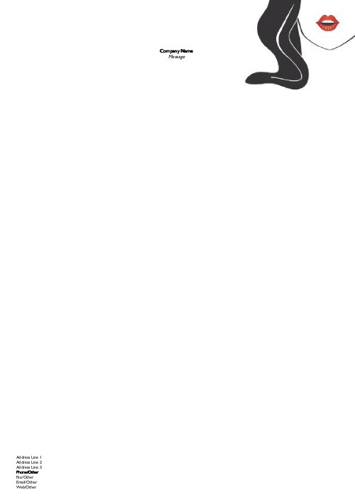 Striking Silhouette A4 Letterhead