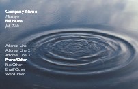 Water Ripples Full Colour Business Cards