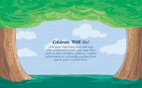 Family Trees Oversized Save the Date  Postcards