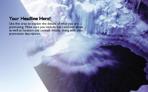 Glistening Glacier Full Colour Oversized Postcards