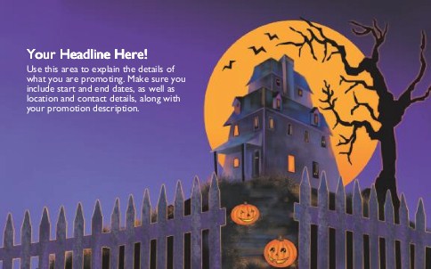 Hilltop Haunting Full Colour Oversized Postcards