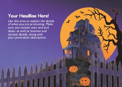 Hilltop Haunting Full Colour Standard Sized Postcards