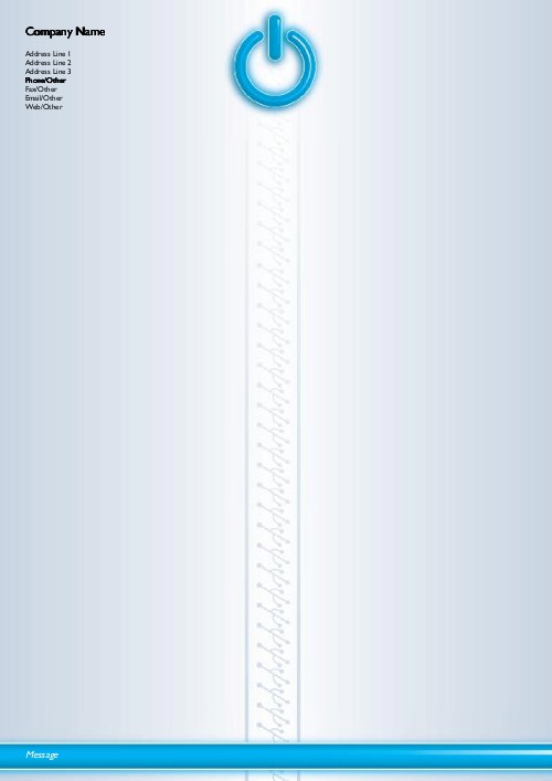 Power it On A4 Letterhead