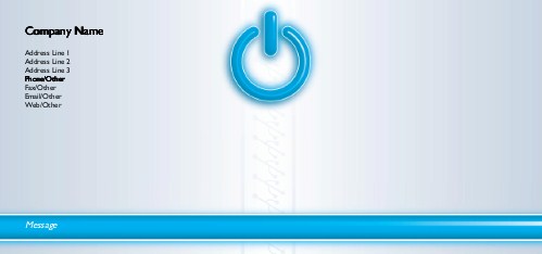Power it On Full Colour Compliment Slips