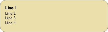 Cream Line Return Address Labels
