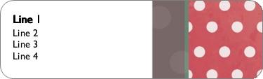 Decked with Dots Return Address Labels