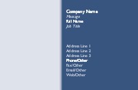 Grey and Blue Full Colour Business Cards