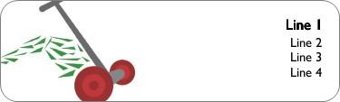 Mow it Down Return Address Labels