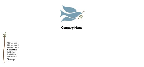 Olive  Branch Offering Full Colour Compliment Slips