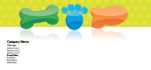 Virtual Pet Full Colour Compliment Slips