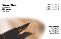 Writer's Style Full Colour Magnetic Business Cards