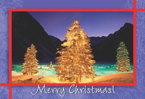 Glowing Greetings Personalised Christmas Cards