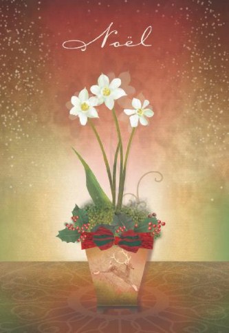 Snow Flower Personalised Christmas Cards