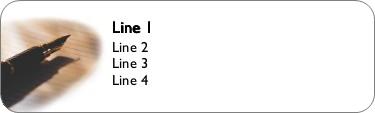 Writer's Style Return Address Labels