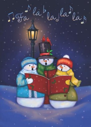 Cool Choir Vertical Christmas Cards