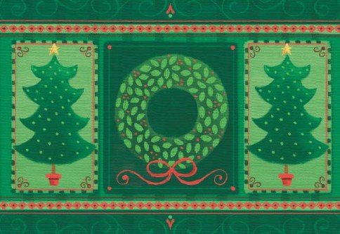 Evergreen Christmas Personalised Christmas Cards
